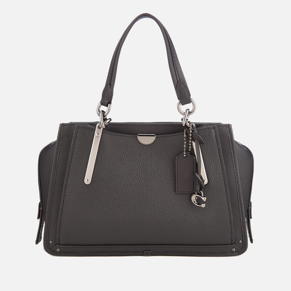 Coach Women&#39;s Mixed Leather with Pebble Dreamer Bag - Black - Free UK Delivery Available