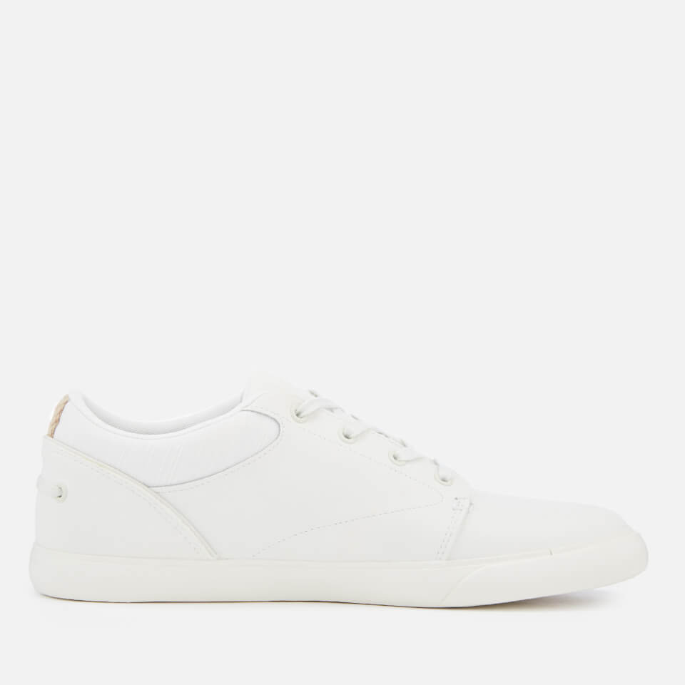 lacoste bayliss leather sneakers white
