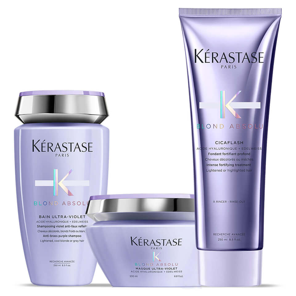 Kérastase Blond Absolu Ultra Violet Shampoo, Masque and Conditioner