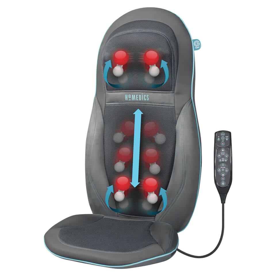 HOMEDICS Gel GSM-1000H-GB Shiatsu Back and Shoulder Massage Seat