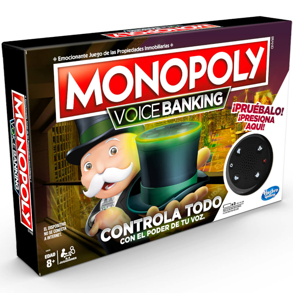 Hasbro Monopoly Voice Banking Electronic Family Board Game ...