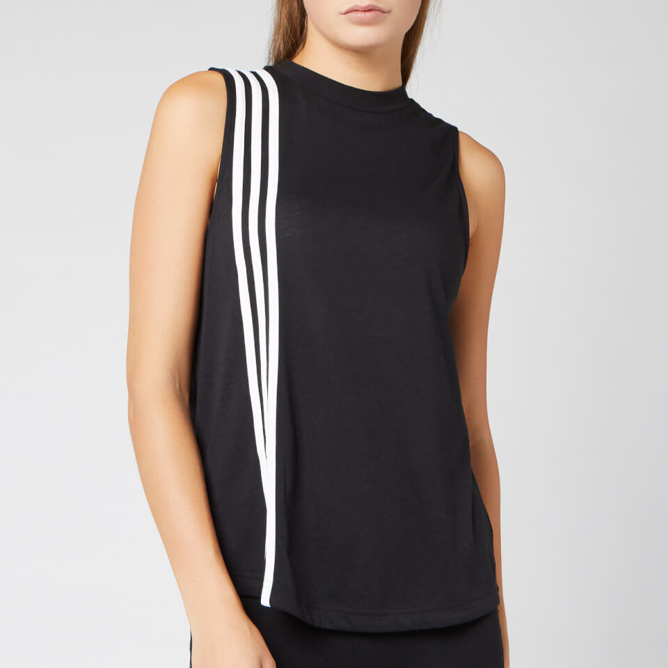 adidas Women's 3 Stripe Tank Top Black