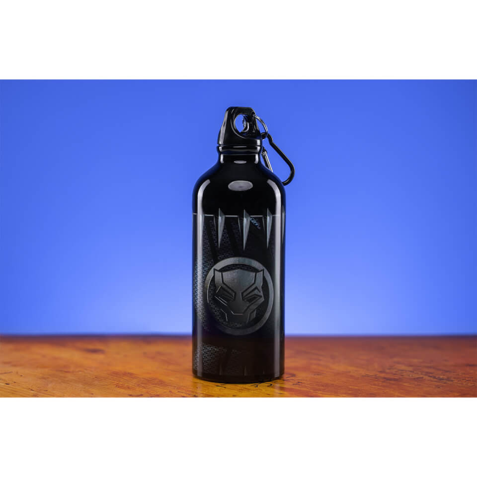Black Panther Metal Water Bottle Gifts Zavvi