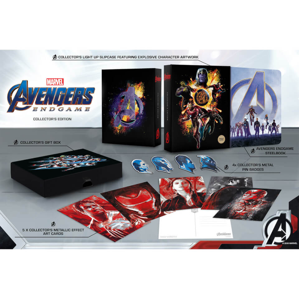 Avengers Endgame 3d Zavvi Exclusive Collectors Edition Steelbook Includes 2d Blu Ray