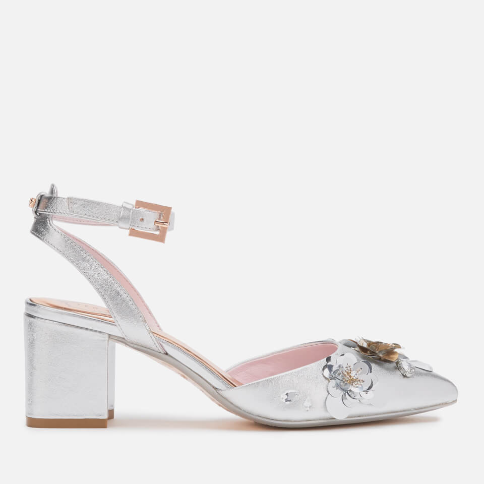 Ted Baker Women's Odesca Floral Embellished Block Heeled Sandals