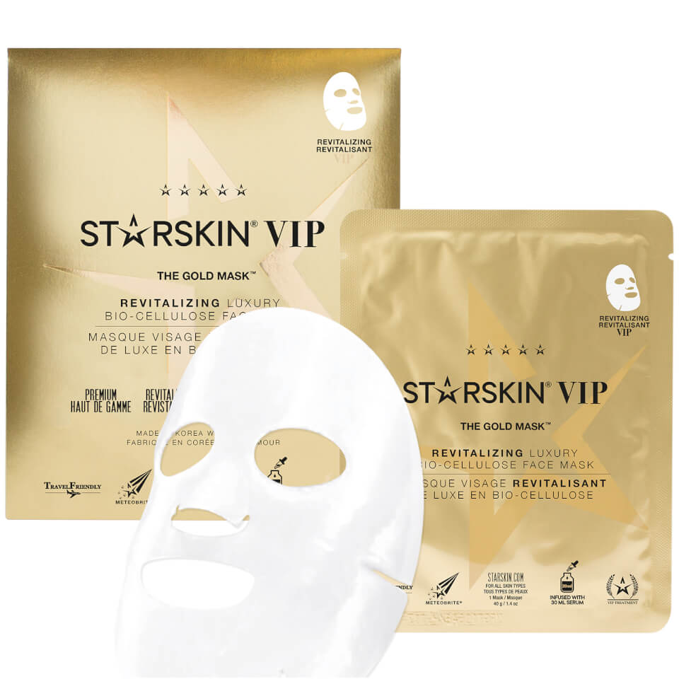 STARSKIN The Gold Mask VIP Revitalizing Luxury Bio-Cellulose Second