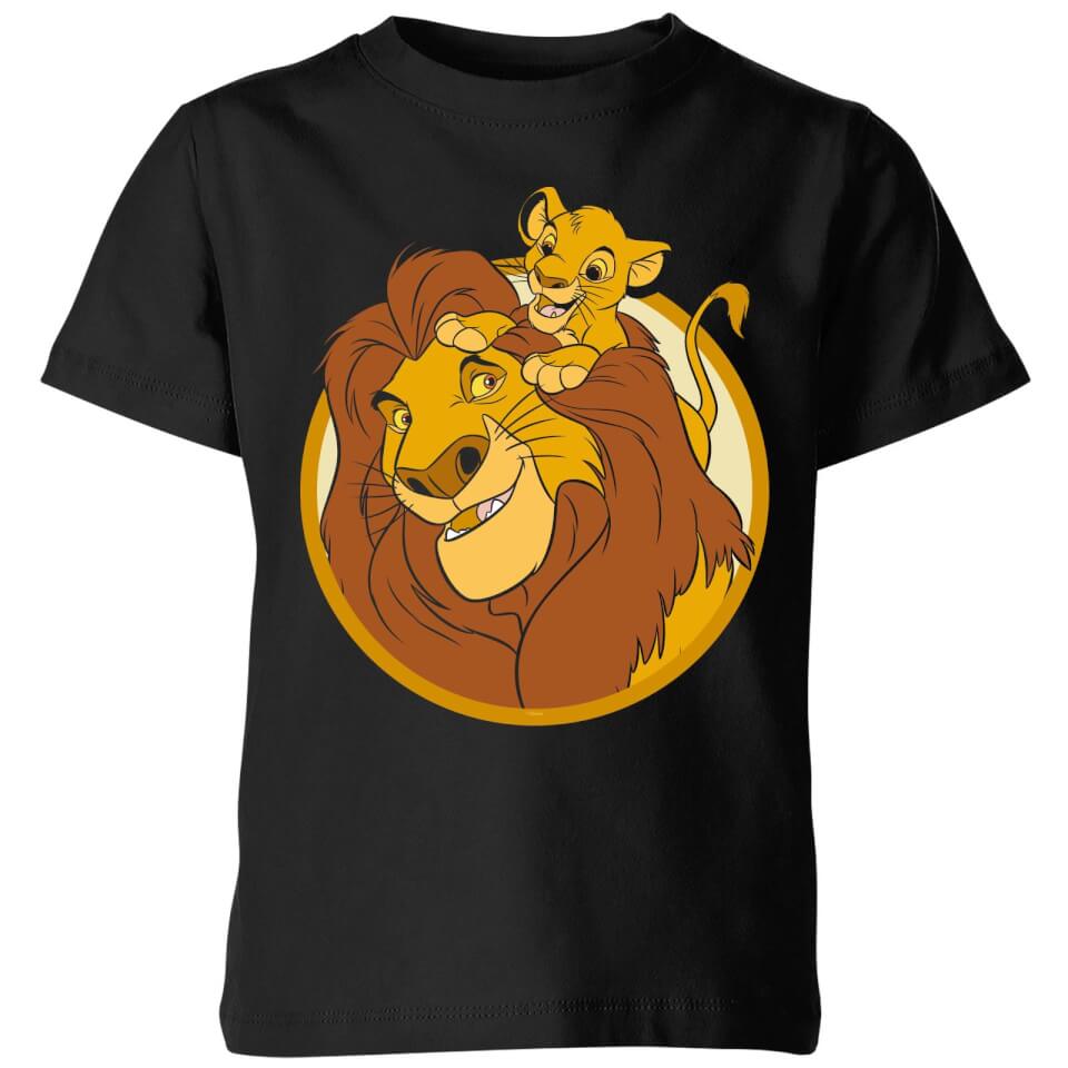 Disney Mufasa & Simba Kids' T-Shirt - Black Clothing | Zavvi Australia