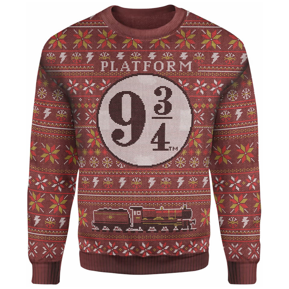 harry potter knitted christmas jumper