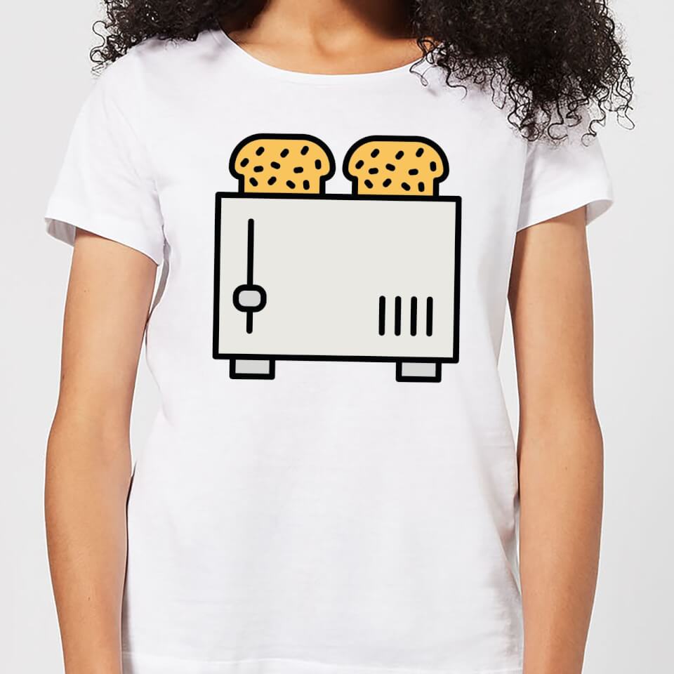 Cooking Toast In The Toaster WoT-Shirt | S | Weiß| Damen