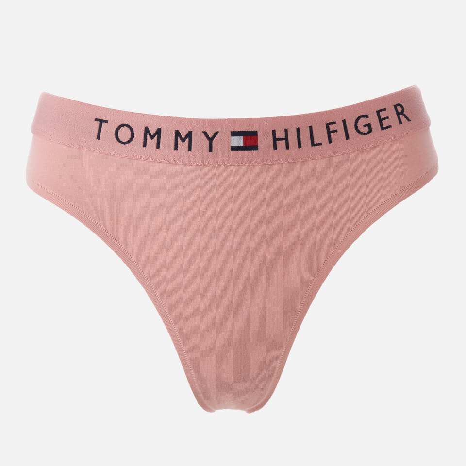 Tommy Hilfiger Women's Original Cotton Thong - Rose Tan | TheHut.com