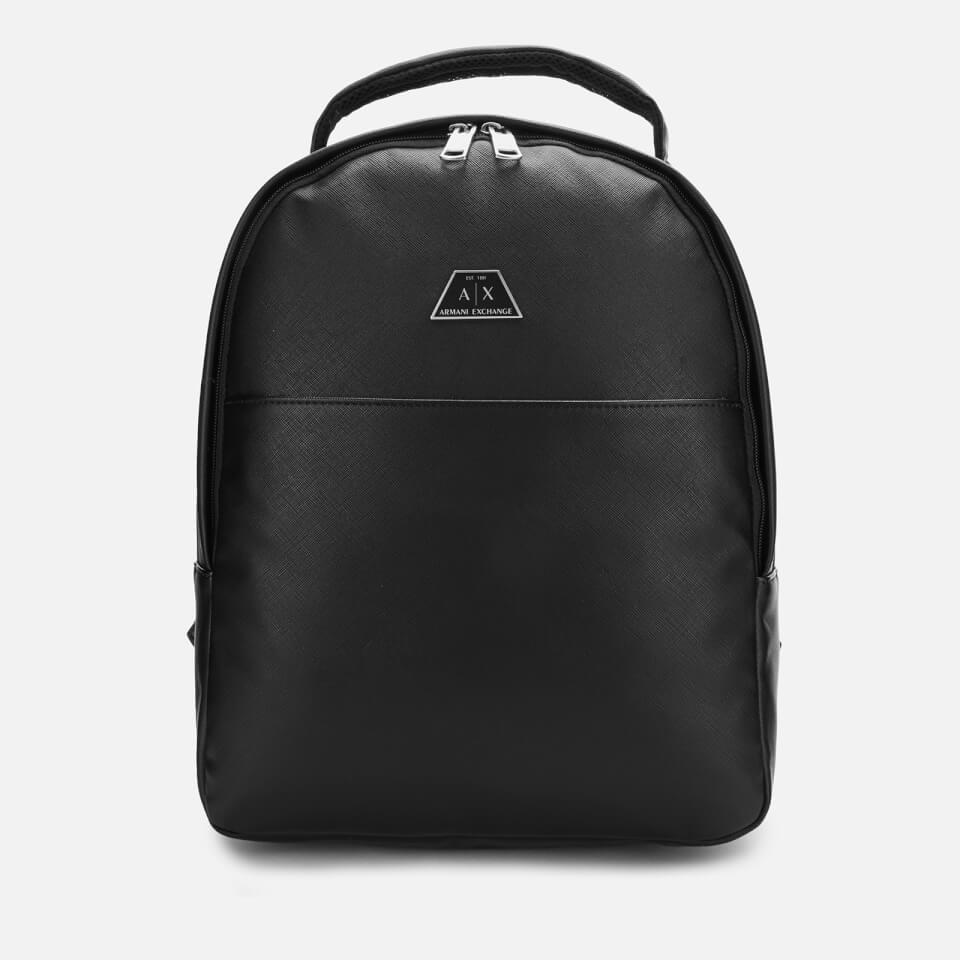 armani exchange black backpack