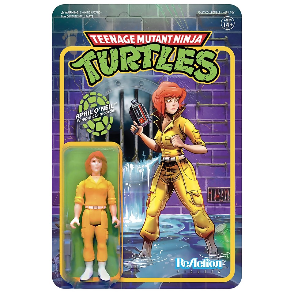 Super7 Teenage Mutant Ninja Turtles Reaction Figure April O Neil Merchandise Zavvi Uk