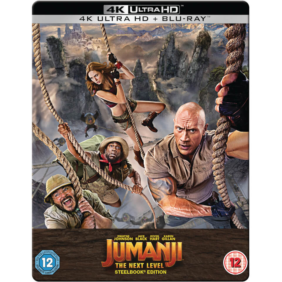 Jumanji The Next Level 4k Ultra Hd Steelbook Includes 2d Blu Ray Blu Ray Zavvi Us