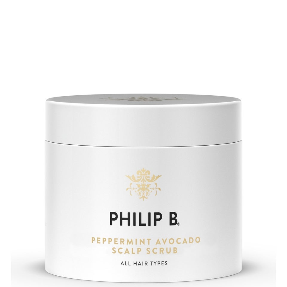 Philip B Peppermint Avocado Scalp Scrub, 8 oz.