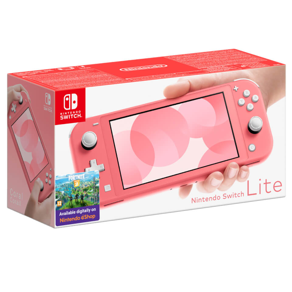 nintendo switch lite carrying case coral