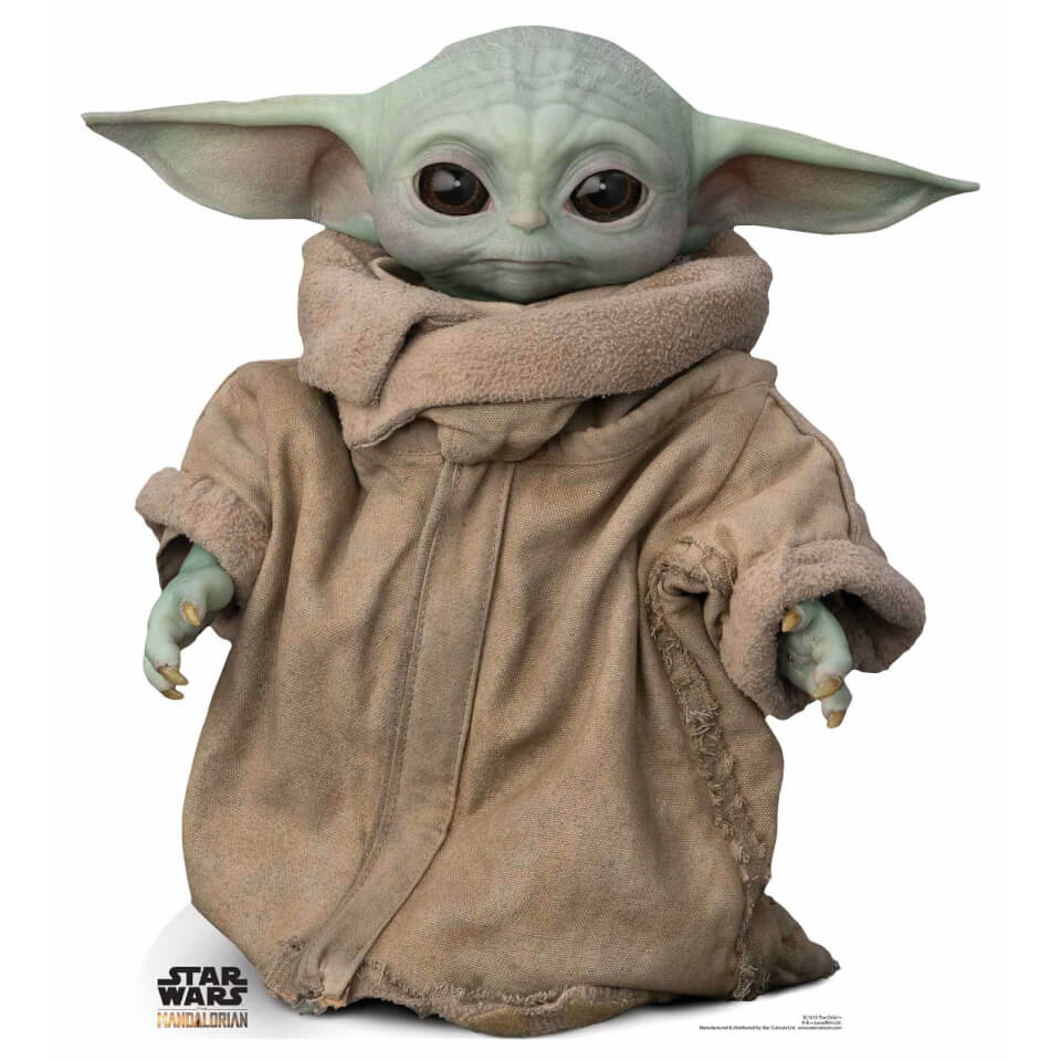 The Mandalorian The Child Baby Yoda Mini Cardboard Cut Out Merchandise Zavvi Uk