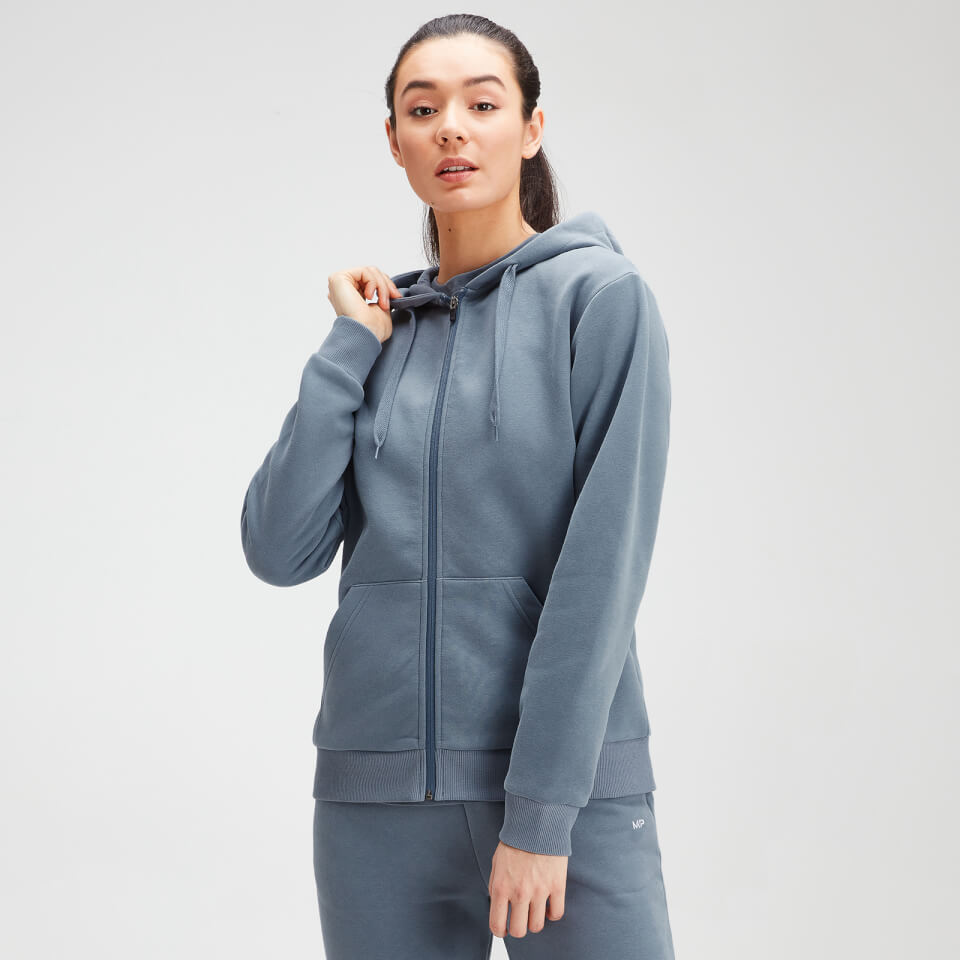 Women's Zip Through Hoodie Light Blue MYPROTEIN™