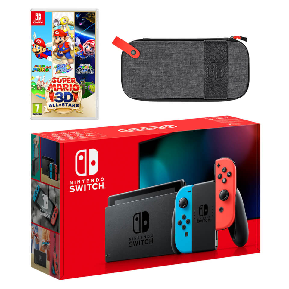 Nintendo Switch (Neon Blue/Neon Red) Super Mario 3D All-Stars Pack