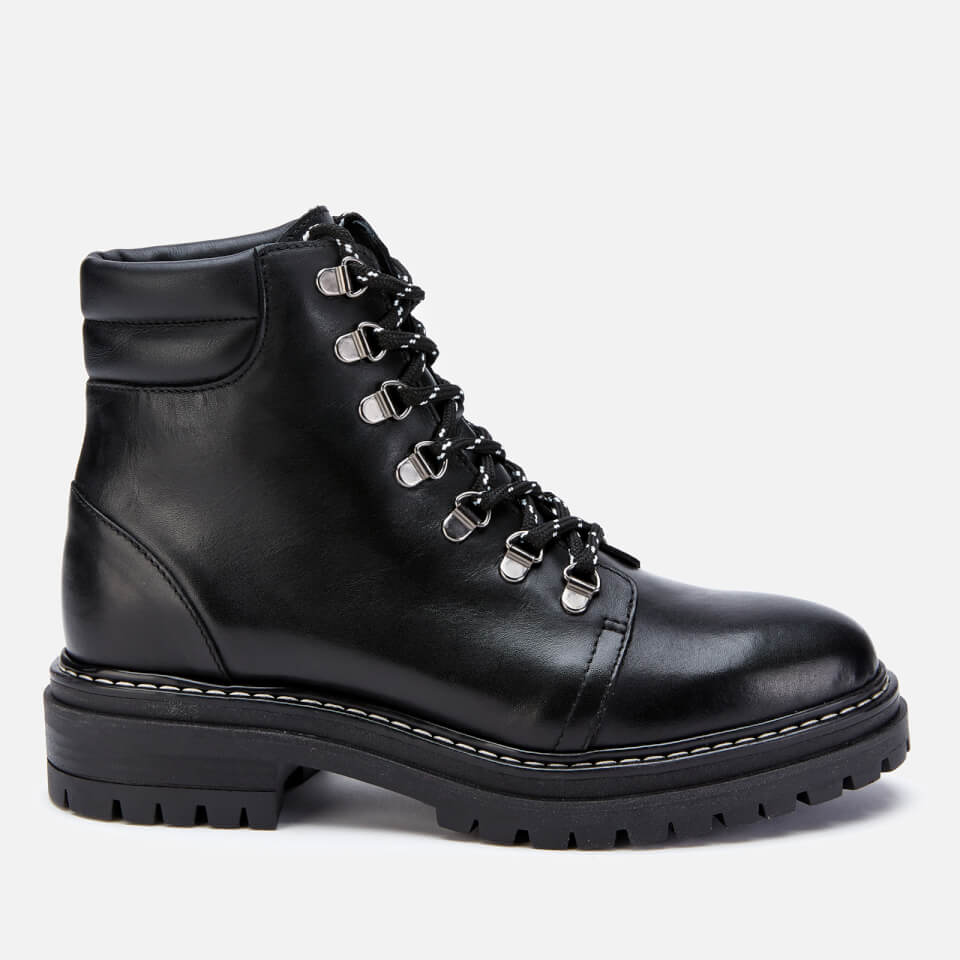 whistles amber leather lace up ankle boots
