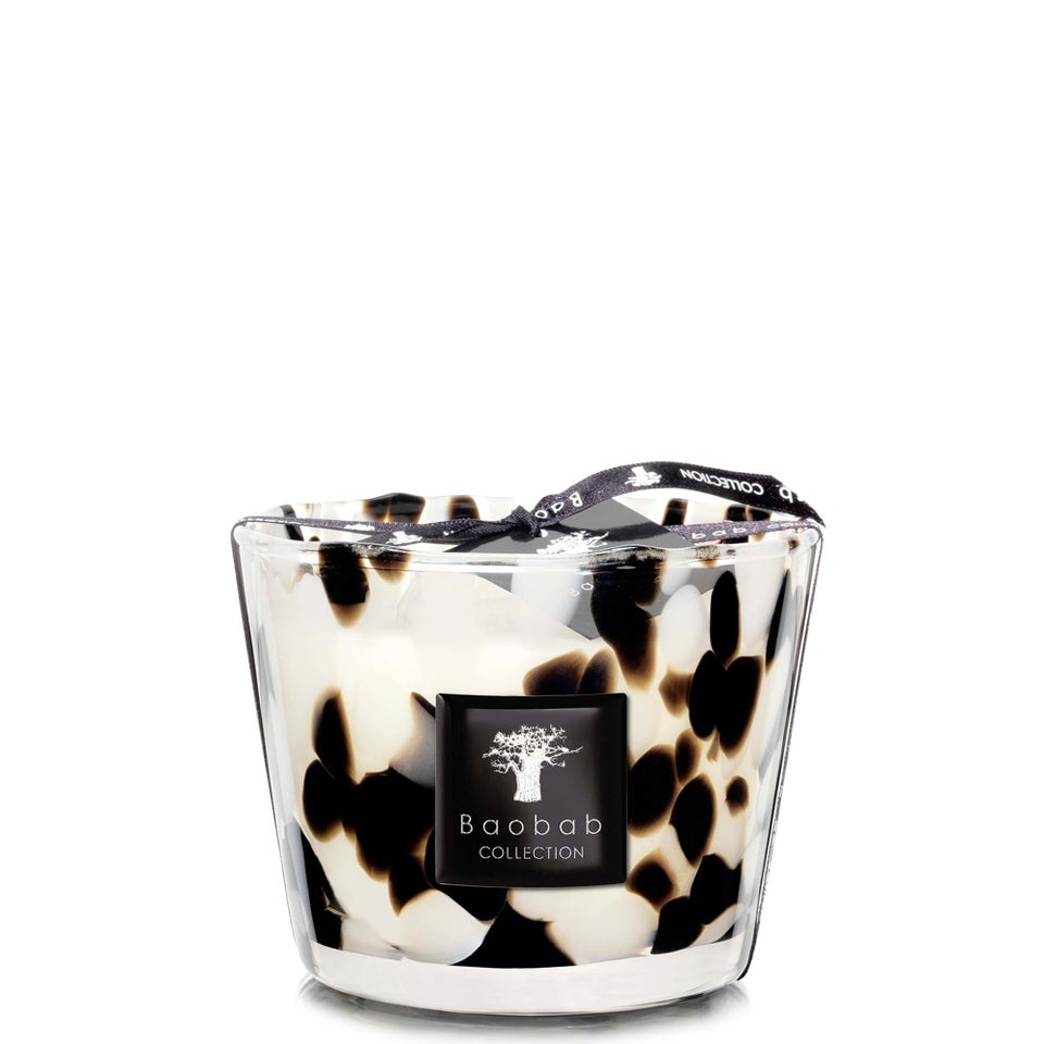 Baobab Collection Black Pearls Modern Classic Glass Scented Candle - Small