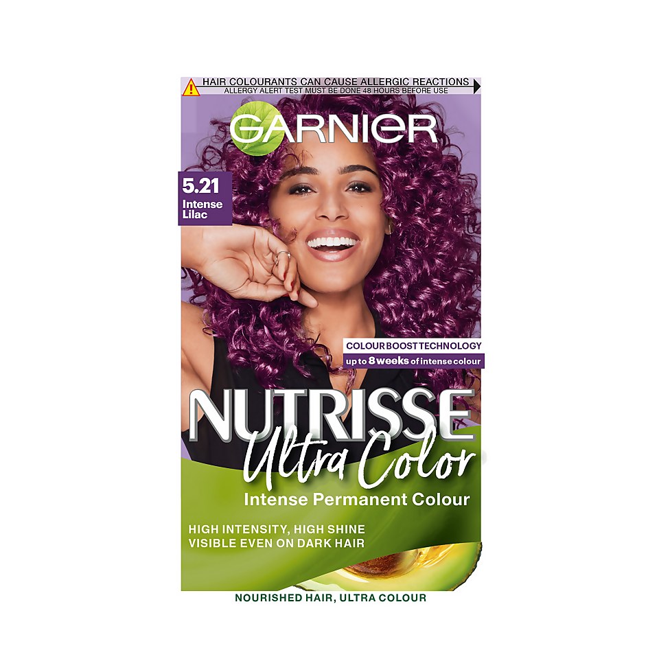Garnier Nutrisse Ultra Colour Permanent Hair Dye 5.21 Intense Lilac