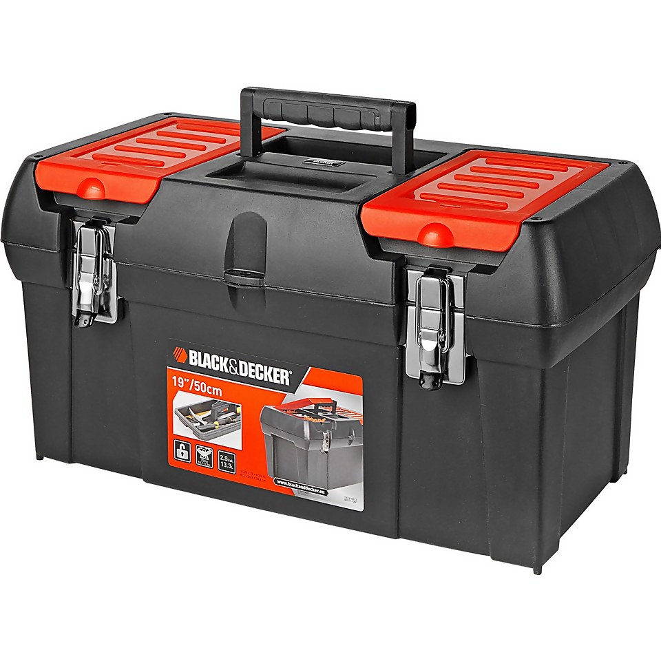 Tool kit with storage case black and decker clearance
