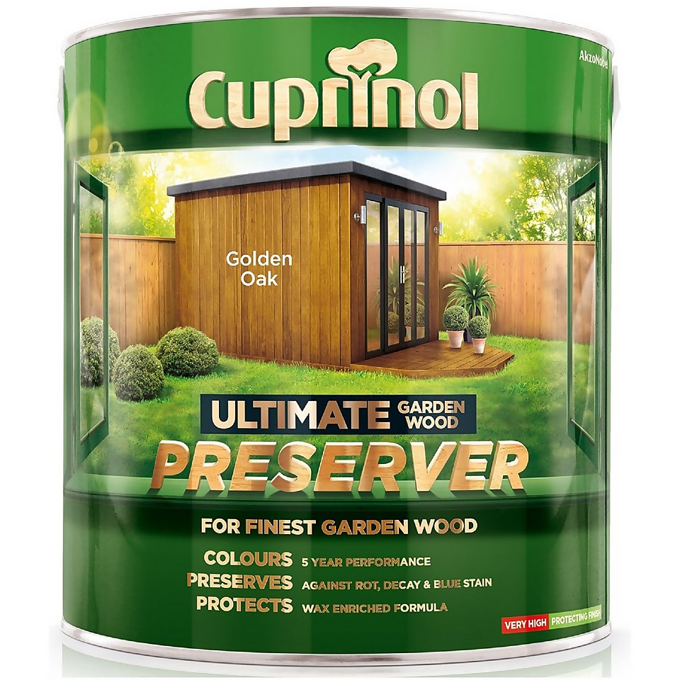 Cuprinol Ultimate Preserver Golden Oak 4L Homebase