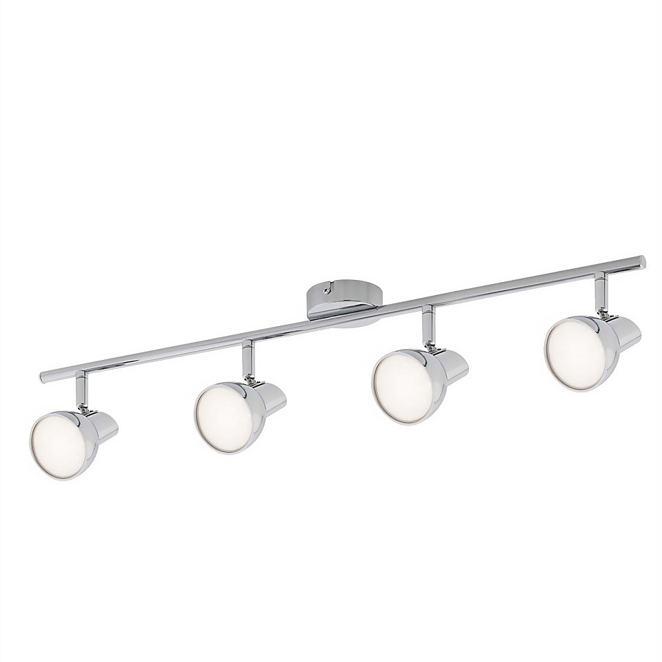 Verve Design Chrome Apollo 4 x 5W LED Spotlight Homebase