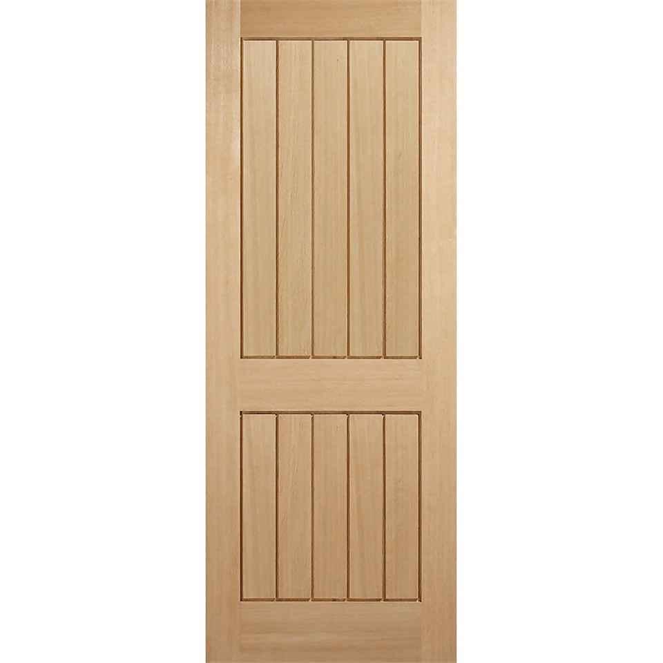 Mexicano Internal Unfinished Oak 2 Panel Door 762 x 1981mm Homebase