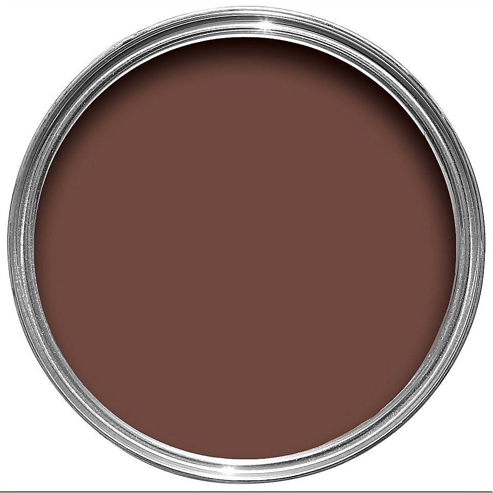 Farrow & Ball NHM Exterior Eggshell Paint No. W101 Deep Reddish Brown 750ML Homebase