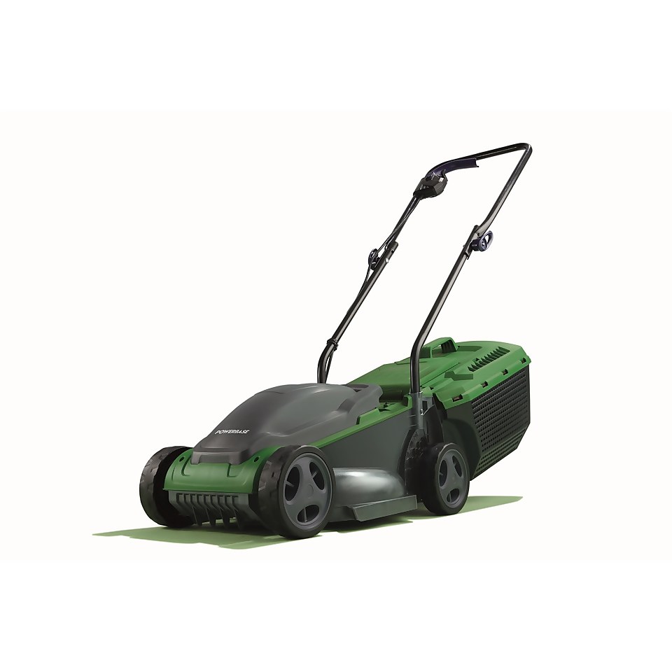Powerbase 1200W Electric Lawn Mower 32cm Homebase
