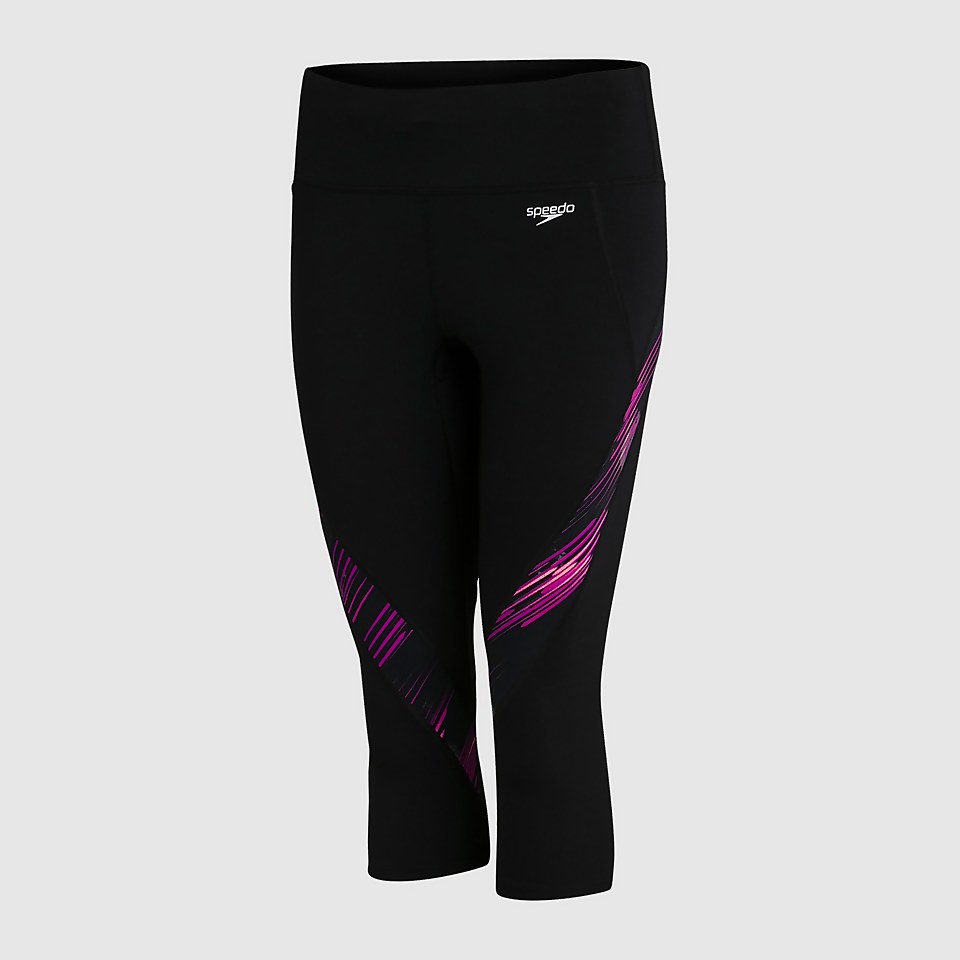 Women's Sports 3/4 Pant Black | Speedo
