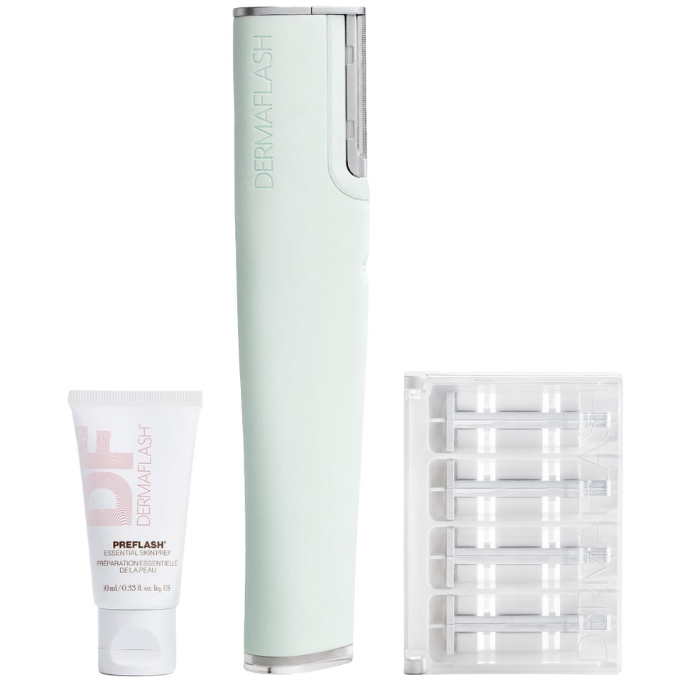 DERMAFLASH Luxe+ Advanced Sonic Dermaplaning and Peach Fuzz Removal - Sea Foam