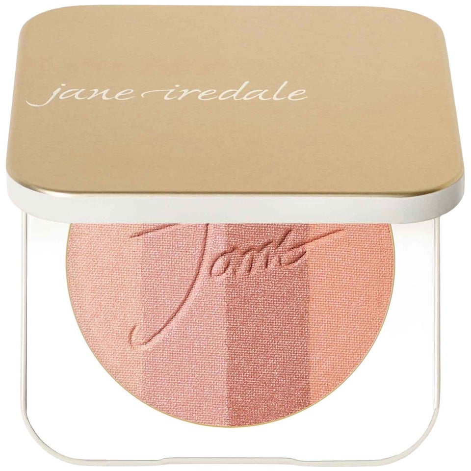 jane iredale Gold Refillable Compact and PureBronze Shimmer Bronzer Refill 0.9g (Various Shades) - Peaches & Cream