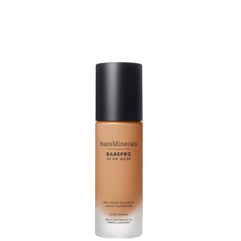 bareMinerals BAREPRO 24 Hour Matte Liquid Foundation Mineral SPF 20 (Various Shades) - Med. Deep 40 Neutral