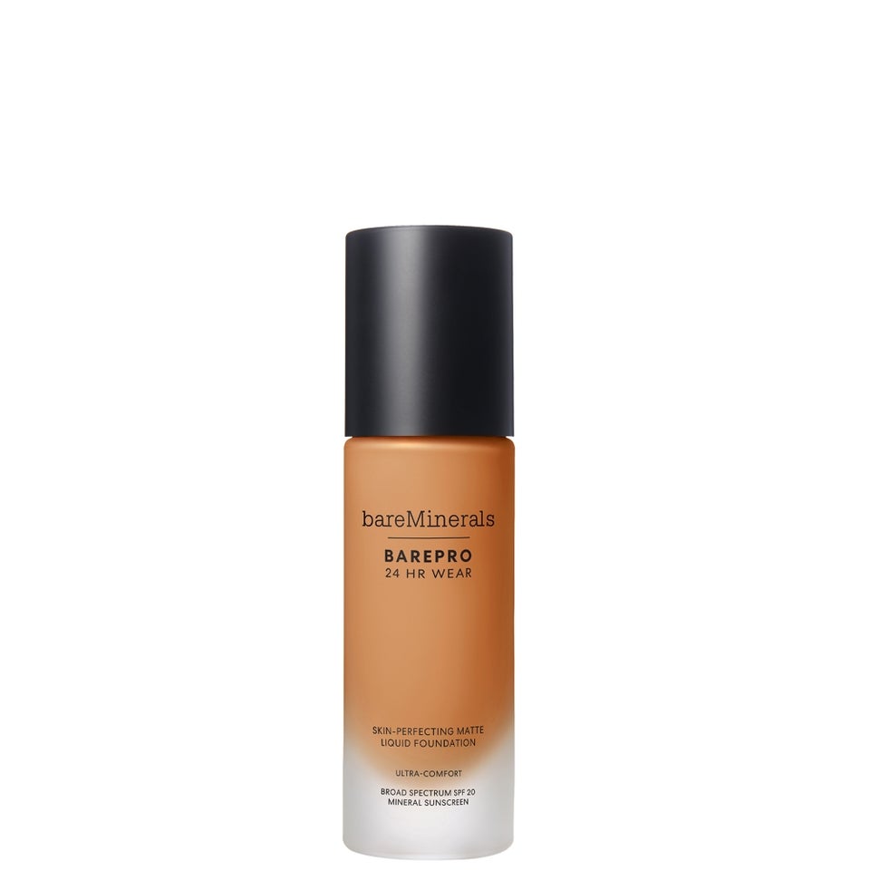 bareMinerals BAREPRO 24 Hour Matte Liquid Foundation Mineral SPF 20 (Various Shades) - Med. Deep 43 Neutral