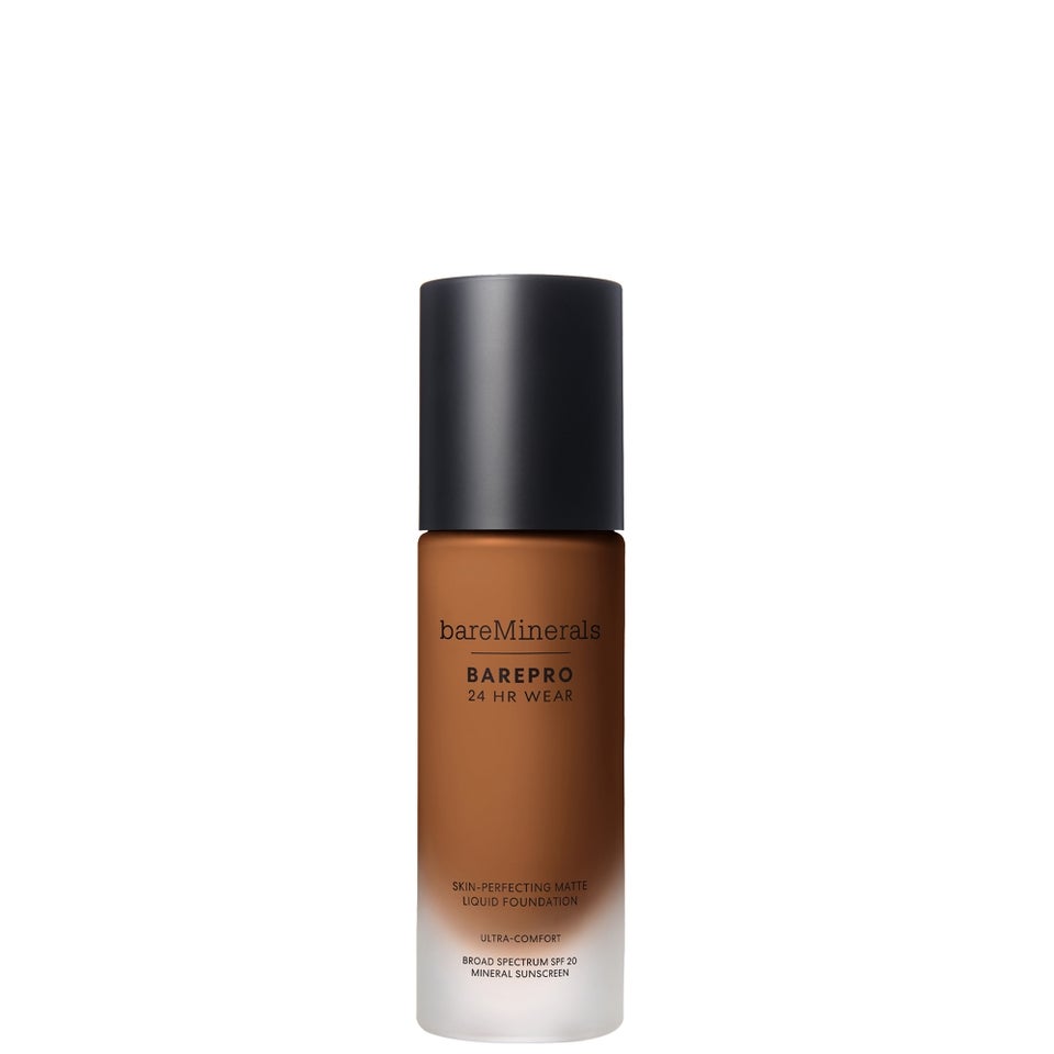 bareMinerals BAREPRO 24 Hour Matte Liquid Foundation Mineral SPF 20 (Various Shades) - Deep 55 Warm