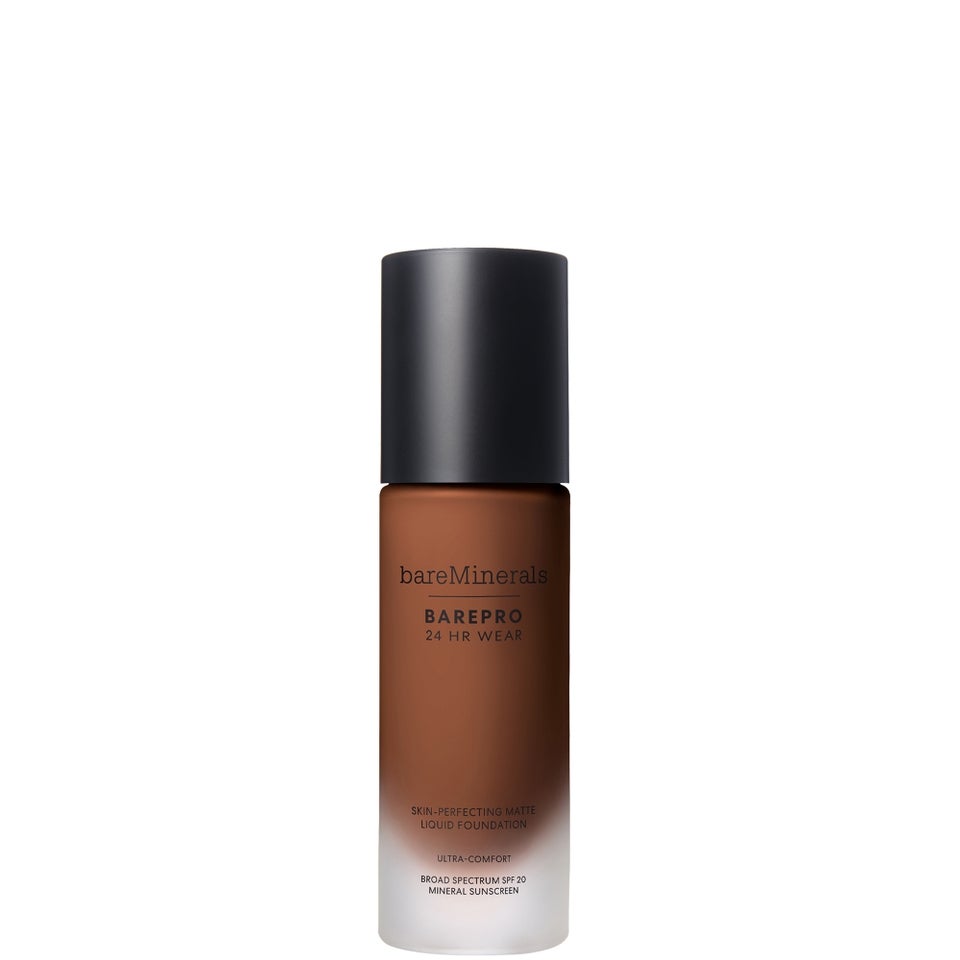bareMinerals BAREPRO 24 Hour Matte Liquid Foundation Mineral SPF 20 (Various Shades) - Deep 61 Cool