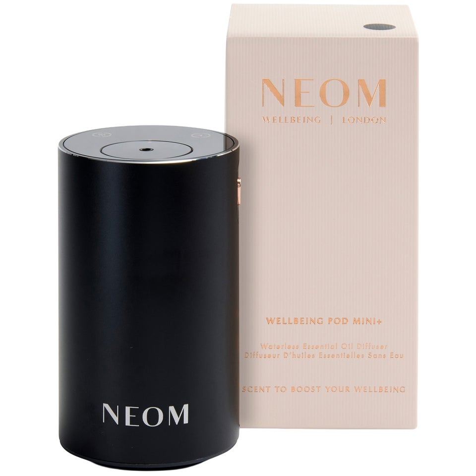 Neom Wellbeing Pod Mini+ Waterless Essential Oil Diffuser In Black