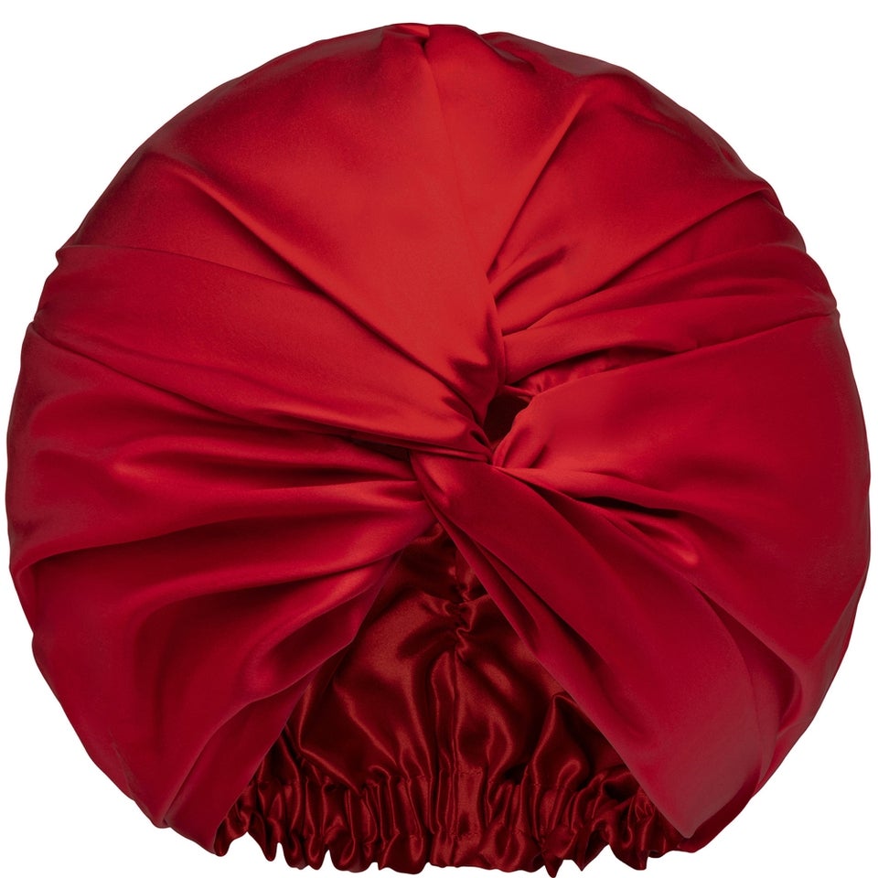 Slip Pure Silk Turban (Various Colours) - Scarlet