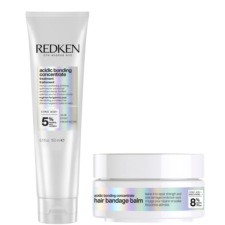 Redken Acidic Bonding Concentrate Leave In Treatment 150ml & Redken Acidic Bonding Concentrate Hair Bandage Balm 75ml Bundle
