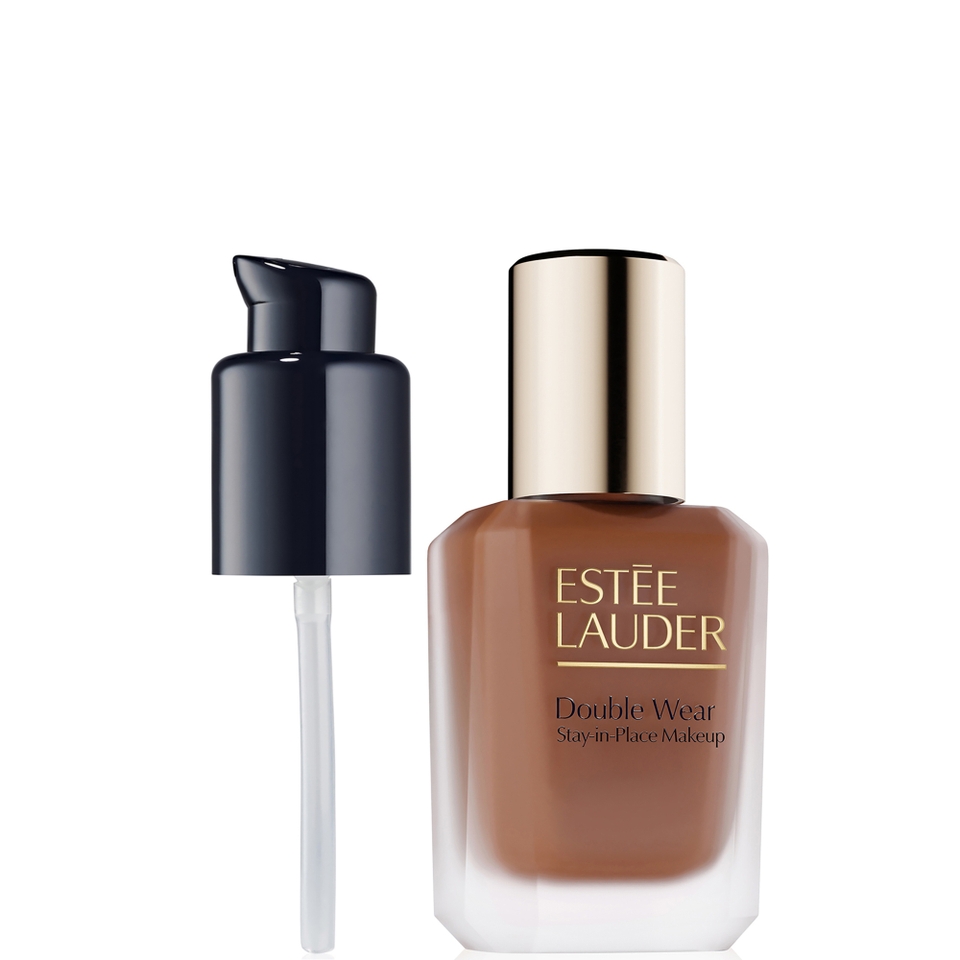 Estée Lauder Double Wear Longwear Matte Foundation SPF 10 & Pump Bundle (Various Shades) - 7N1 Deep Amber