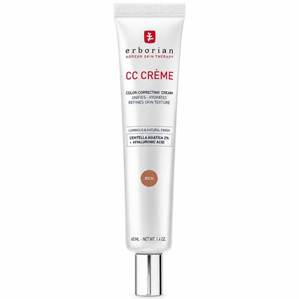 Erborian CC Cream Color-Corrector with Korean 2% Centella Asiatica & Hyaluronic Acid - Rich