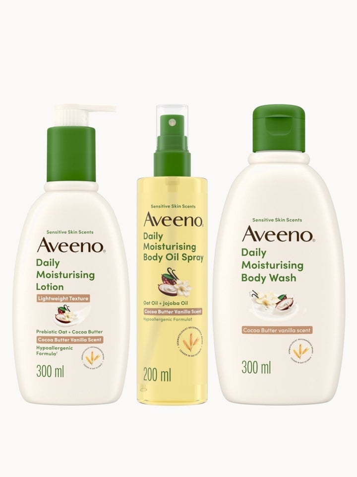 Aveeno Sensitive Skin Scents Routine
