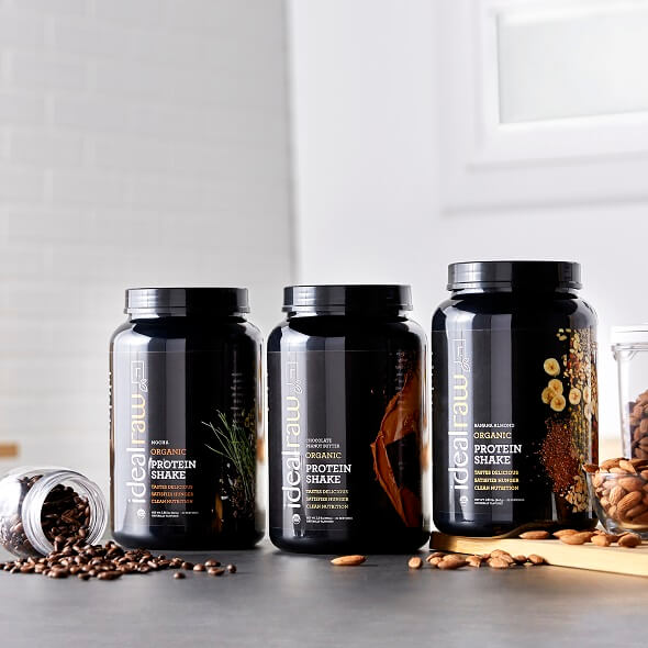 3 tubs of IdealRaw in a line
