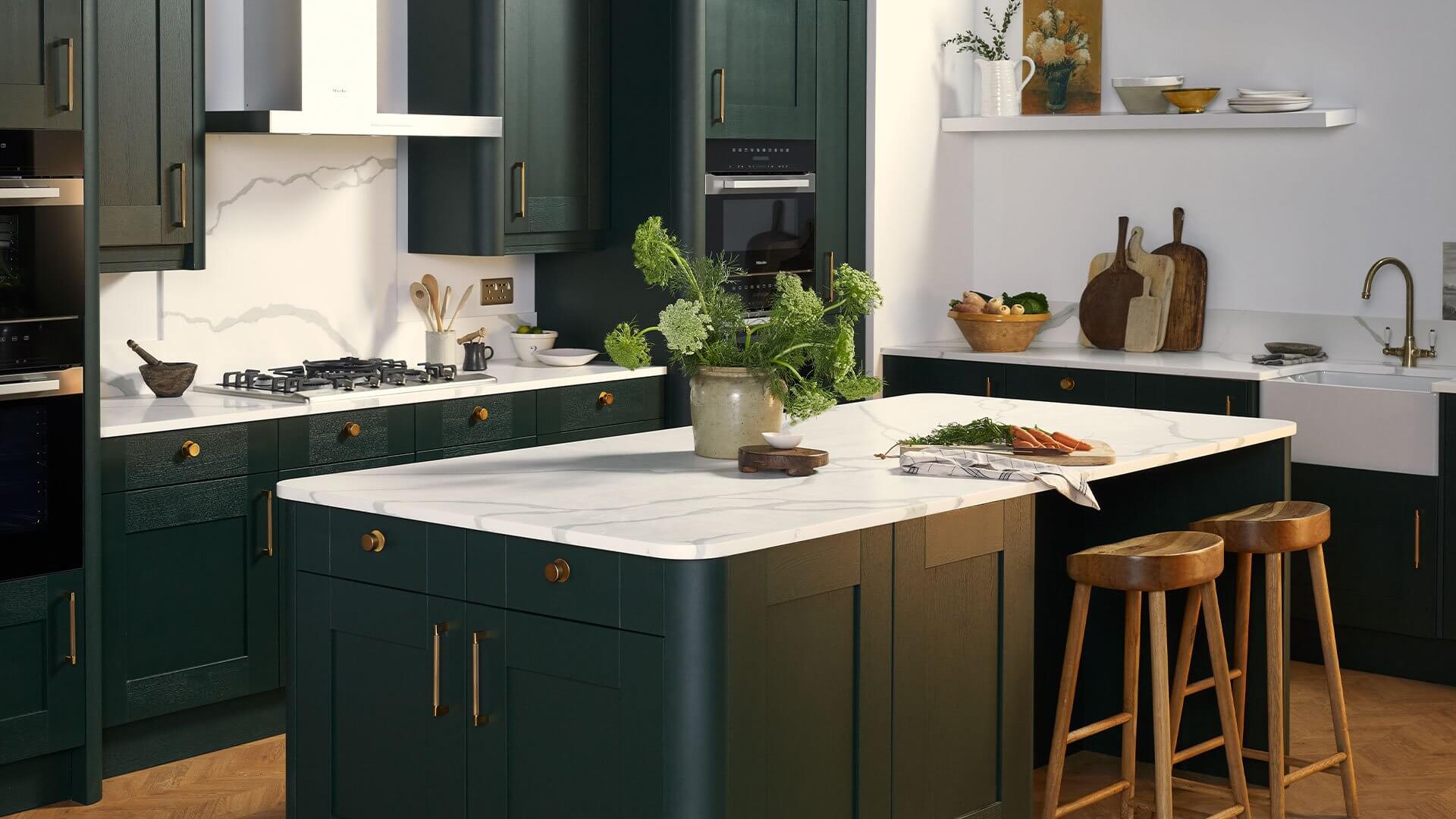 Green Kitchen Styles Kitchens Homebase