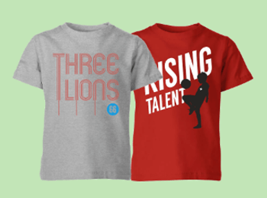 2 for £14.99 Football Kids' T-Shirts